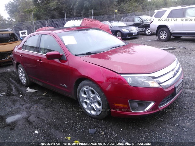 3FADP0L33BR125165 - 2011 FORD FUSION HYBRID RED photo 1