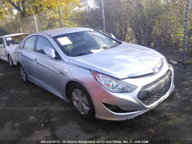 KMHEC4A4XDA051037 - 2013 HYUNDAI SONATA HYBRID SILVER photo 1