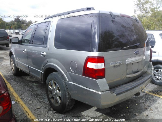 1FMFU16508LA04059 - 2008 FORD EXPEDITION XLT BROWN photo 3