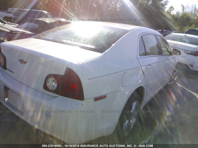 1G1ZC5EB4A4136236 - 2010 CHEVROLET MALIBU 1LT WHITE photo 4