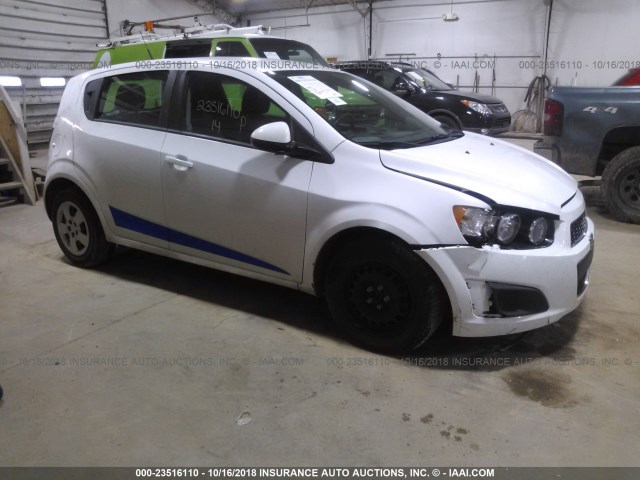 1G1JA6SH3E4205859 - 2014 CHEVROLET SONIC LS WHITE photo 1