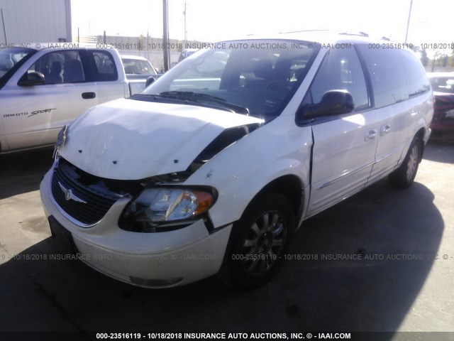 2C8GP54LX3R180771 - 2003 CHRYSLER TOWN & COUNTRY LXI WHITE photo 2