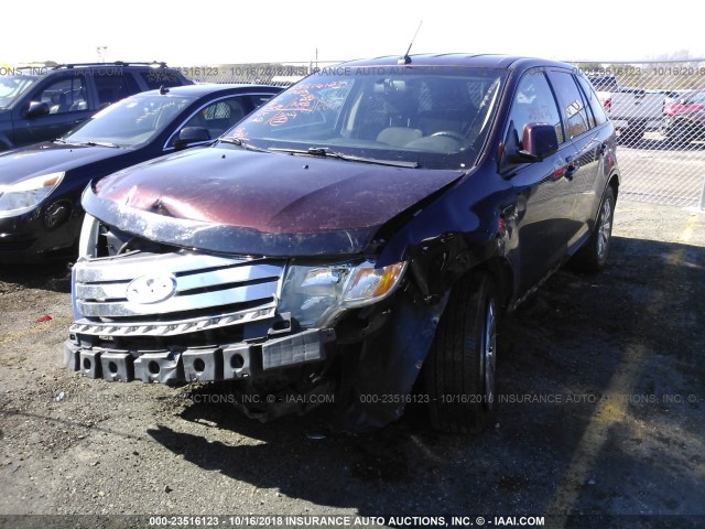 2FMDK4JC8ABA32220 - 2010 FORD EDGE SEL BROWN photo 2