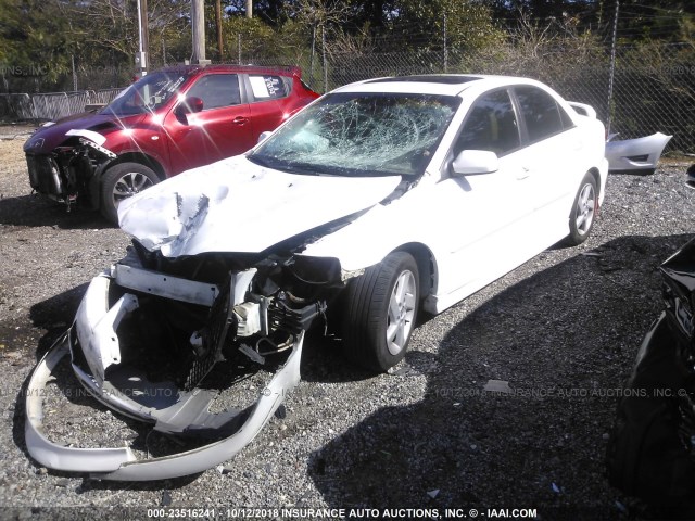 1YVFP80D035M26926 - 2003 MAZDA 6 S WHITE photo 2