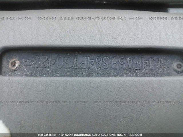 1J4FA59S64P750423 - 2004 JEEP WRANGLER / TJ SAHARA TAN photo 9