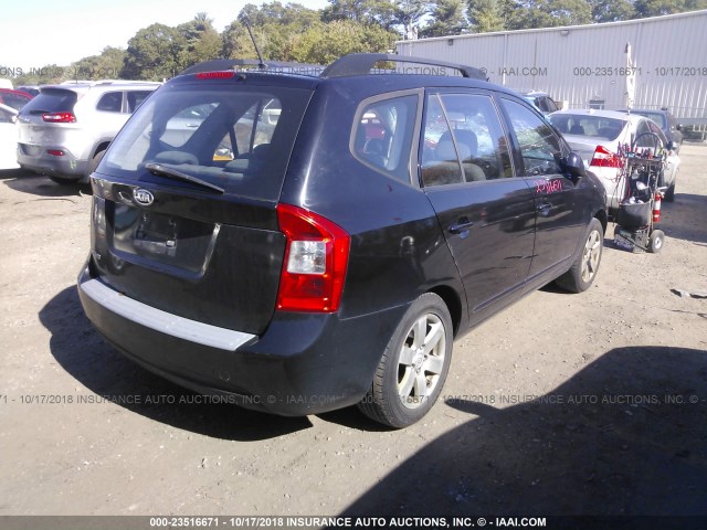 KNAFG529297274767 - 2009 KIA RONDO LX/EX BLACK photo 4