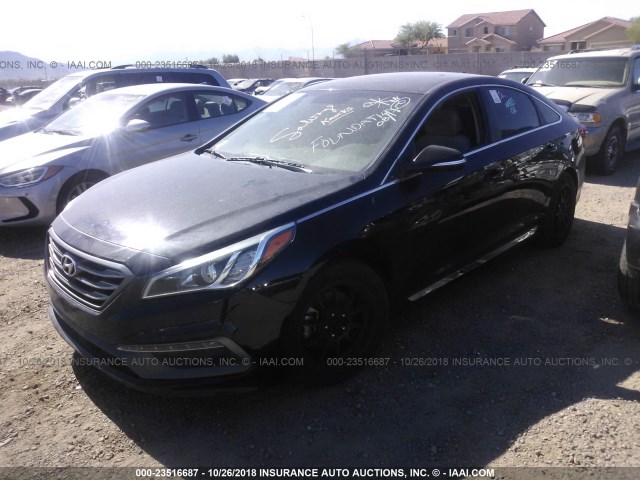 5NPE34AF2FH034850 - 2015 HYUNDAI SONATA SPORT/LIMITED BLACK photo 2