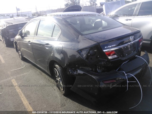 19XFB2F90DE251488 - 2013 HONDA CIVIC EXL 黑色 照片 3