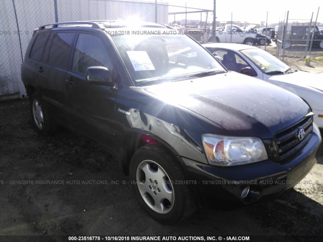 JTEEP21A750121387 - 2005 TOYOTA HIGHLANDER LIMITED BLACK photo 1