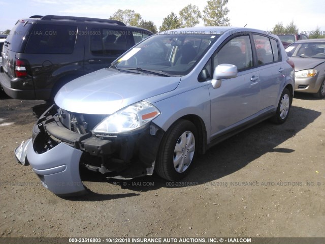 3N1BC1CP2AL430313 - 2010 NISSAN VERSA S/SL Light Blue photo 2