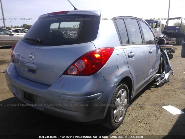 3N1BC1CP2AL430313 - 2010 NISSAN VERSA S/SL Light Blue photo 4