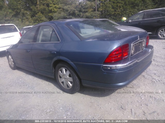 1LNHM86SX2Y710053 - 2002 LINCOLN LS 蓝色 照片 3