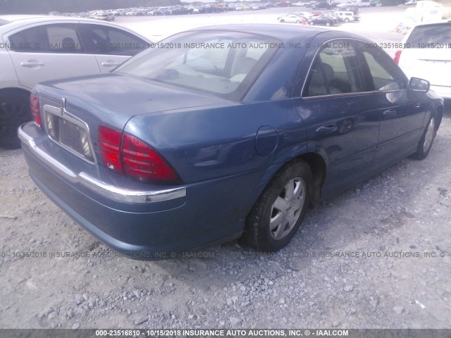 1LNHM86SX2Y710053 - 2002 LINCOLN LS 蓝色 照片 4