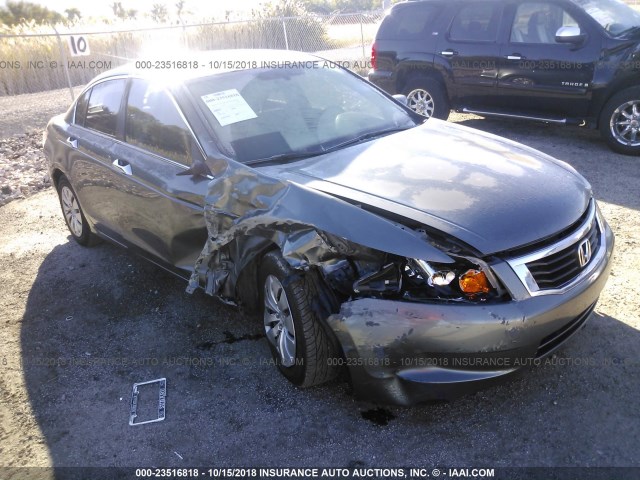 JHMCP263X8C040035 - 2008 HONDA ACCORD LX GRAY photo 1