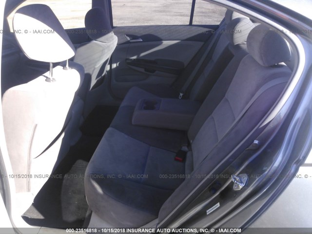 JHMCP263X8C040035 - 2008 HONDA ACCORD LX GRAY photo 8