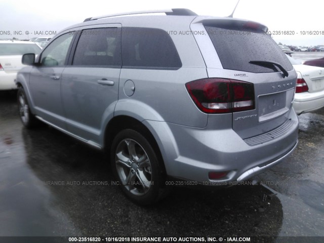 3C4PDCGB2HT621461 - 2017 DODGE JOURNEY CROSSROAD GRAY photo 3