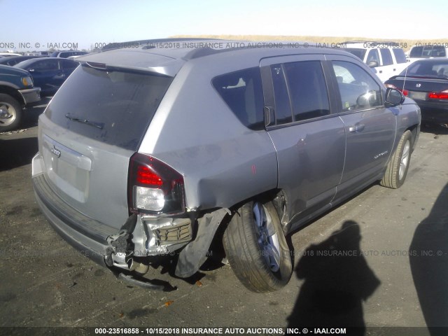 1C4NJDBB4GD663096 - 2016 JEEP COMPASS SPORT SILVER photo 4