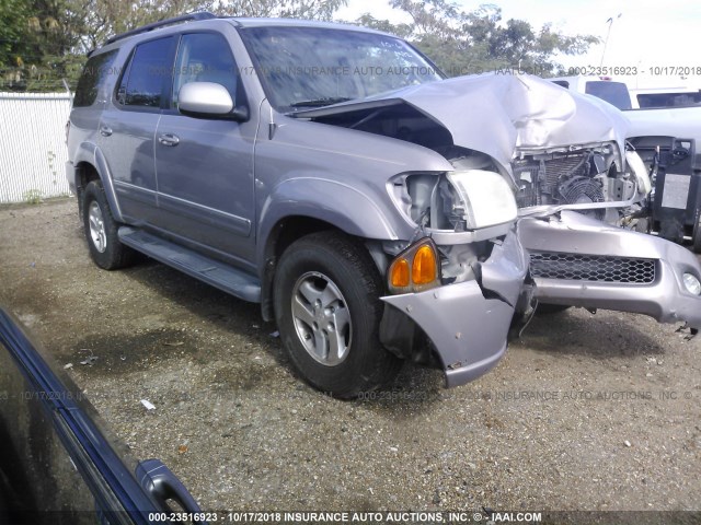 5TDBT48A92S062534 - 2002 TOYOTA SEQUOIA LIMITED GRAY photo 1