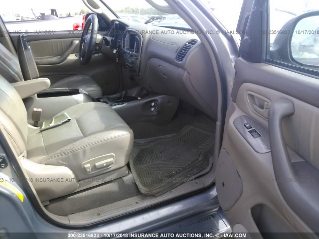 5TDBT48A92S062534 - 2002 TOYOTA SEQUOIA LIMITED GRAY photo 5