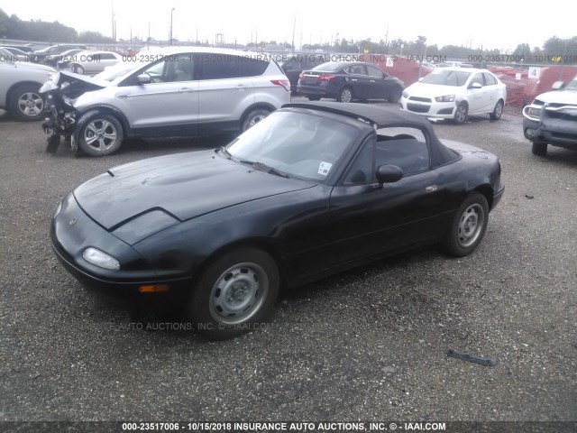 JM1NA3533S0609884 - 1995 MAZDA MX-5 MIATA BLACK photo 2