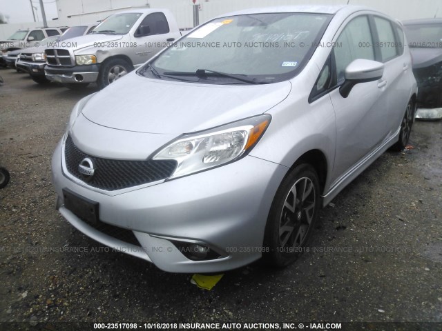 3N1CE2CP7FL445448 - 2015 NISSAN VERSA NOTE S/S PLUS/SV/SL/SR GRAY photo 2