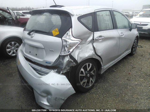 3N1CE2CP7FL445448 - 2015 NISSAN VERSA NOTE S/S PLUS/SV/SL/SR GRAY photo 4