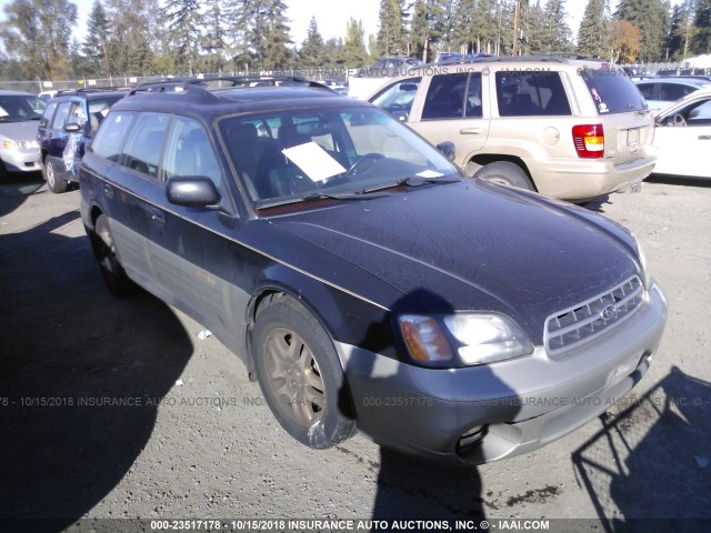 4S3BH6868Y7647536 - 2000 SUBARU LEGACY OUTBACK LIMITED BLACK photo 1