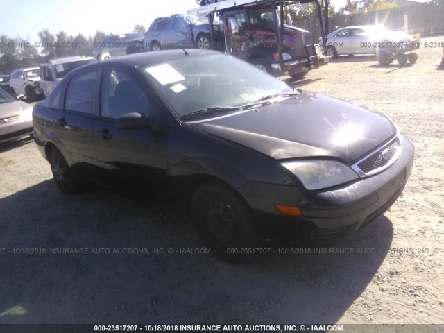 1FAFP34N57W283280 - 2007 FORD FOCUS ZX4/S/SE/SES შავი ფოტო 1