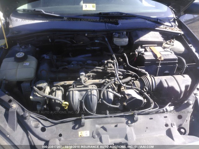 1FAFP34N57W283280 - 2007 FORD FOCUS ZX4/S/SE/SES შავი ფოტო 10