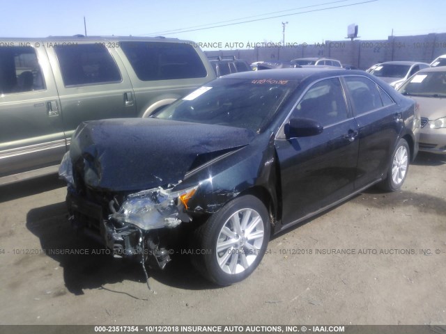 4T1BD1FK5DU088436 - 2013 TOYOTA CAMRY HYBRID/LE/XLE 蓝色 照片 2