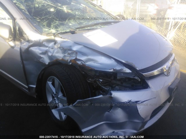 2HGFA16998H348343 - 2008 HONDA CIVIC EXL 银色 照片 6