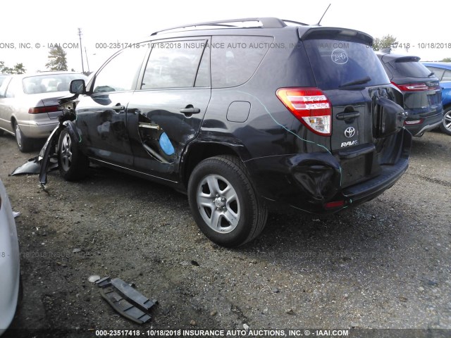 2T3ZF4DV0BW092292 - 2011 TOYOTA RAV4 BLACK photo 3