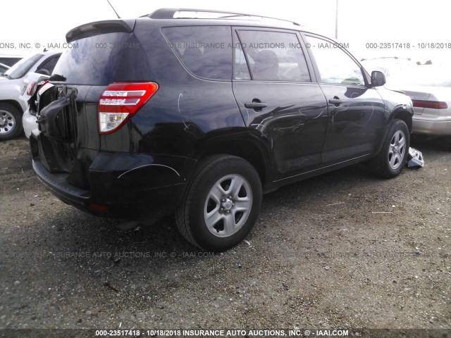 2T3ZF4DV0BW092292 - 2011 TOYOTA RAV4 BLACK photo 4