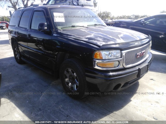 1GKEK63U56J105982 - 2006 GMC YUKON DENALI BLACK photo 1