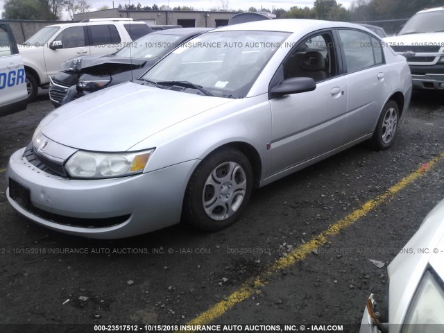 1G8AJ52F73Z143943 - 2003 SATURN ION LEVEL 2 SILVER photo 2