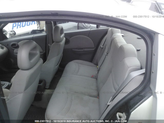 1G8AJ52F73Z143943 - 2003 SATURN ION LEVEL 2 SILVER photo 8