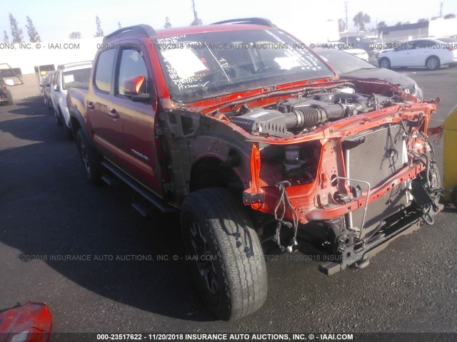 3TMCZ5AN0GM022453 - 2016 TOYOTA TACOMA DBL CAB/SR/SR5/TRD SPT/OR ORANGE photo 1