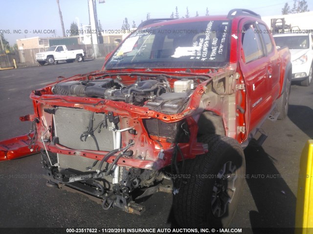3TMCZ5AN0GM022453 - 2016 TOYOTA TACOMA DBL CAB/SR/SR5/TRD SPT/OR ORANGE photo 2