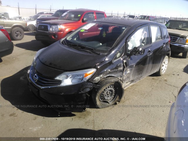 3N1CE2CPXFL359566 - 2015 NISSAN VERSA NOTE S/S PLUS/SV/SL/SR BLACK photo 2