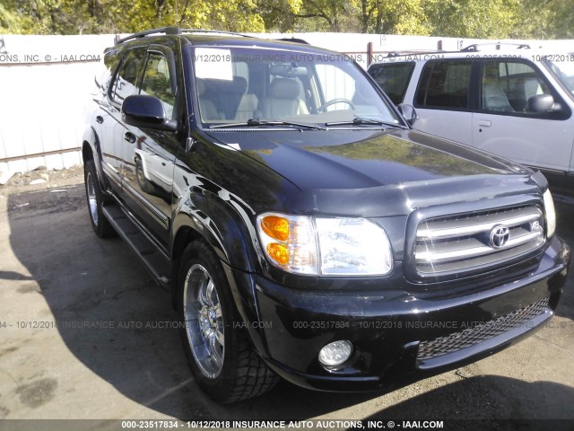 5TDBT48A74S206343 - 2004 TOYOTA SEQUOIA LIMITED BLACK photo 1