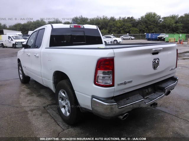 1C6SRFBT1KN657279 - 2019 RAM 1500 BIG HORN/LONE STAR WHITE photo 3