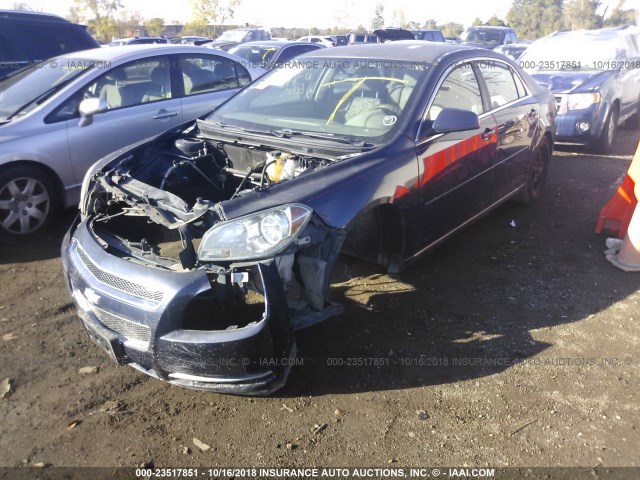 1G1ZC5EB4A4130887 - 2010 CHEVROLET MALIBU 1LT BLUE photo 2