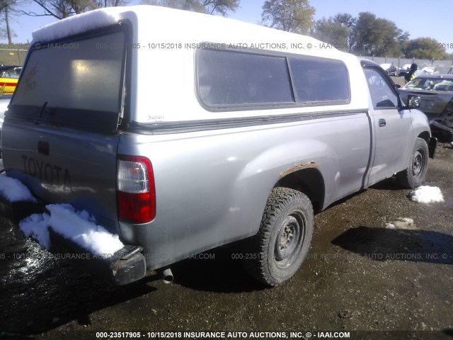 JT4JM11D4T0016013 - 1996 TOYOTA T100 GRAY photo 4