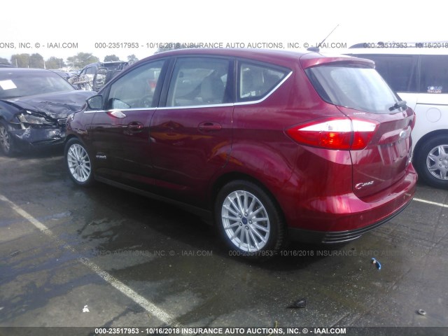 1FADP5BU9FL111041 - 2015 FORD C-MAX SEL RED photo 3