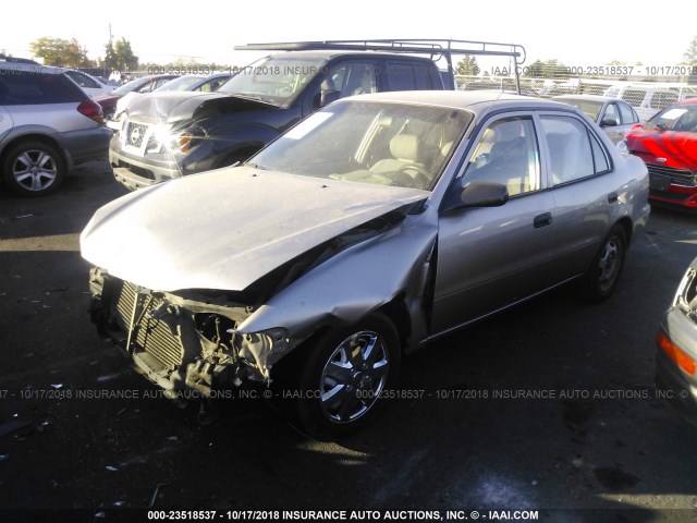 1NXBR12E8YZ320678 - 2000 TOYOTA COROLLA VE/CE/LE TAN photo 2
