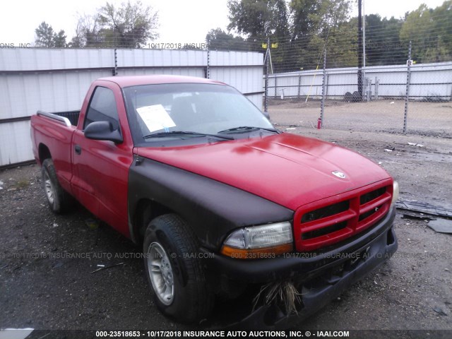 1B7FL26X3YS692448 - 2000 DODGE DAKOTA RED photo 5