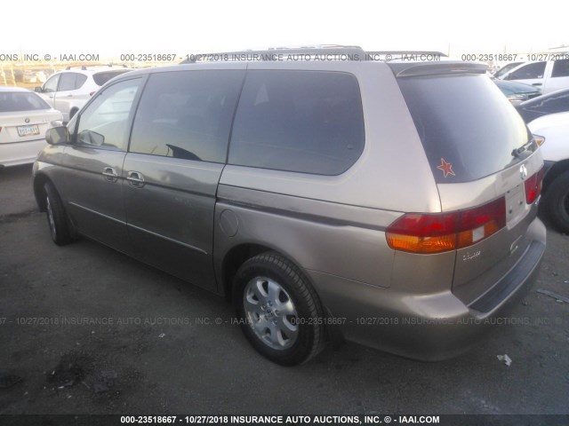 5FNRL18923B106043 - 2003 HONDA ODYSSEY EXL GOLD photo 3