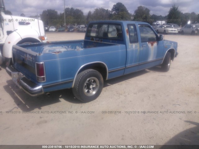 1GTCS19R1K2543587 - 1989 GMC S TRUCK S15 Light Blue photo 4