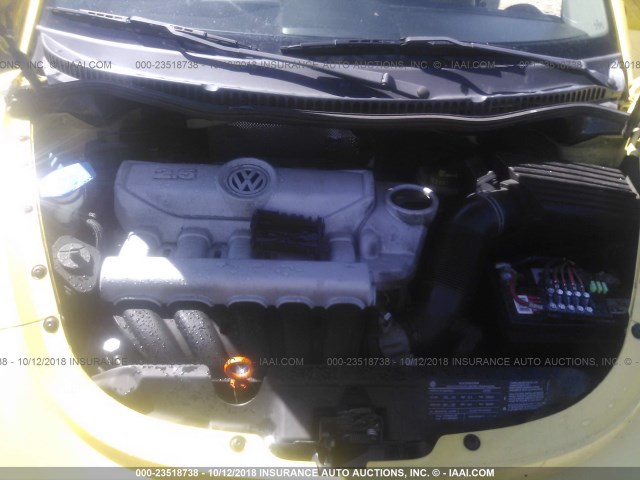 3VWPG3AG2AM013562 - 2010 VOLKSWAGEN NEW BEETLE 黄色 照片 10