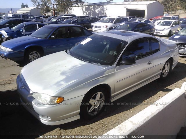 2G1WZ151949233001 - 2004 CHEVROLET MONTE CARLO SS SUPERCHARGED SILVER photo 2